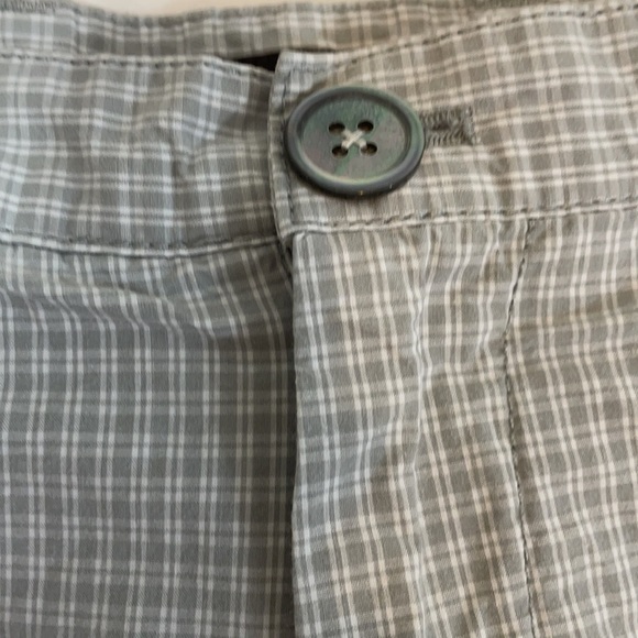 Michael Kors Mens Shorts, Cotton, Grey & White Micro Plaid, Waist 33 - Picture 4 of 9